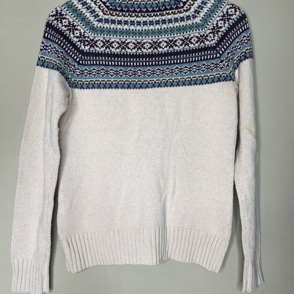 Carhartt Fair Isle Wool Blend Zipper Cardigan Sweater Size Women’s Small - Picture 5 of 9